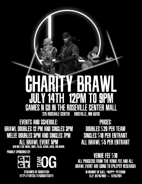 Charity Brawl Event Poster